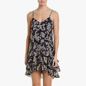 Ramy Brook Ashton Floral Silk Sleeveless Mini Dress Multicolor